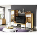 White Massive Wood Entertainment Center TV -Standschrank